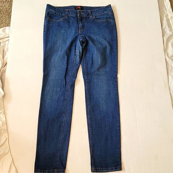 21-High Waisted Straight Leg Denim Jeans, sz. 30 - Picture 2 of 13